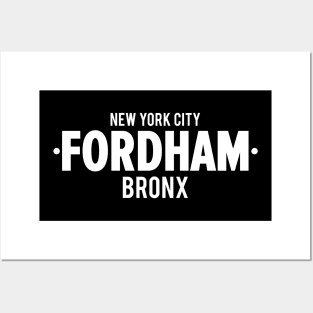 Fordham Bronx Modern Minimalistic Typography Design Posters and Art